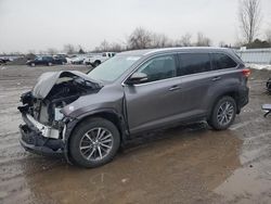 Toyota Highlander Vehiculos salvage en venta: 2019 Toyota Highlander SE