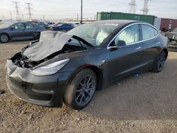 Salvage cars for sale at Elgin, IL auction: 2018 Tesla Model 3