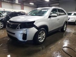 Salvage cars for sale at Elgin, IL auction: 2015 KIA Sorento LX