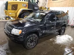 Jeep salvage cars for sale: 2002 Jeep Grand Cherokee Limited