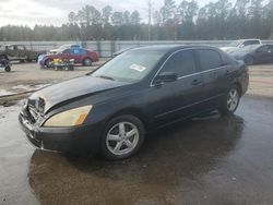 Salvage cars for sale at Harleyville, SC auction: 2003 Honda Accord EX