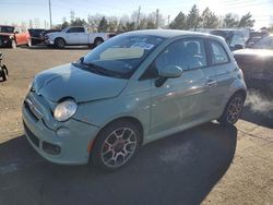 Salvage cars for sale at Denver, CO auction: 2012 Fiat 500 Sport