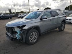 Salvage cars for sale at Miami, FL auction: 2023 Chevrolet Traverse LT