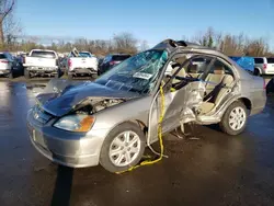 Salvage cars for sale at Woodburn, OR auction: 2003 Honda Civic EX