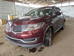 Lincoln Vehiculos salvage en venta: 2017 Lincoln MKX Select