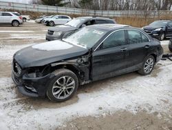 Vehiculos salvage en venta de Copart Davison, MI: 2015 Mercedes-Benz C 300 4matic