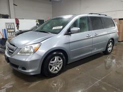 Honda salvage cars for sale: 2006 Honda Odyssey EXL