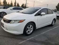 Salvage cars for sale at Rancho Cucamonga, CA auction: 2012 Honda Civic Natural GAS