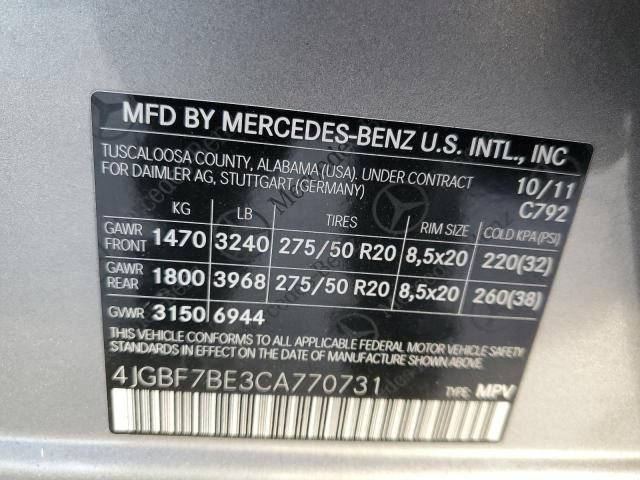 2012 Mercedes-Benz GL 450 4matic