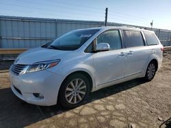 Salvage cars for sale from Copart Dyer, IN: 2016 Toyota Sienna XLE