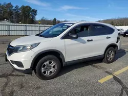 Salvage cars for sale at West Warren, MA auction: 2016 Honda CR-V LX