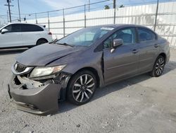 Salvage cars for sale at Sun Valley, CA auction: 2014 Honda Civic EXL