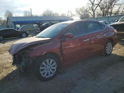 Salvage cars for sale from Copart Wichita, KS: 2013 Nissan Sentra S