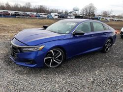 Salvage cars for sale at Hillsborough, NJ auction: 2022 Honda Accord Sport SE