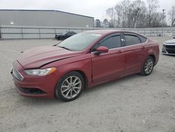 Salvage cars for sale at Gastonia, NC auction: 2017 Ford Fusion SE Hybrid