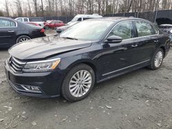 Salvage cars for sale from Copart Waldorf, MD: 2016 Volkswagen Passat SE