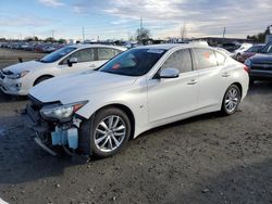 Salvage cars for sale at Eugene, OR auction: 2015 Infiniti Q50 Base