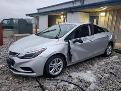 Salvage cars for sale at Wayland, MI auction: 2016 Chevrolet Cruze LT