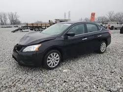 Salvage cars for sale at Barberton, OH auction: 2015 Nissan Sentra S