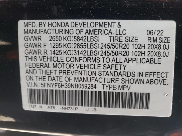 2022 Honda Pilot Sport