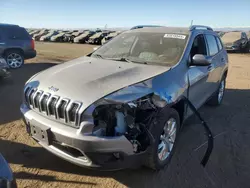 2016 Jeep Cherokee Limited en venta en Brighton, CO