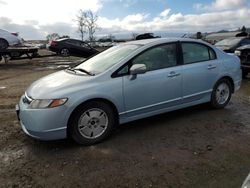 2006 Honda Civic Hybrid en venta en San Martin, CA