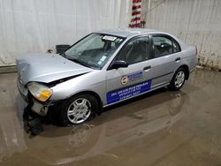 Salvage cars for sale at Central Square, NY auction: 2001 Honda Civic DX