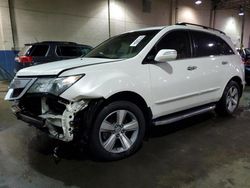 Salvage cars for sale at Woodhaven, MI auction: 2012 Acura MDX Technology