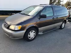 Salvage cars for sale at Van Nuys, CA auction: 2002 Toyota Sienna LE