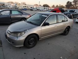 Salvage cars for sale at Sacramento, CA auction: 2004 Honda Civic LX