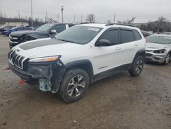 Salvage cars for sale at Bridgeton, MO auction: 2015 Jeep Cherokee Trailhawk