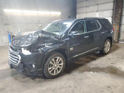 Salvage cars for sale from Copart Angola, NY: 2018 Chevrolet Traverse High Country