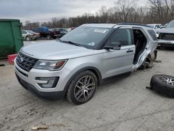 Salvage cars for sale at Ellwood City, PA auction: 2017 Ford Explorer Sport