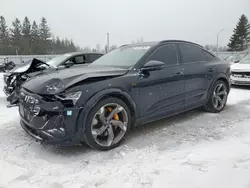 Salvage cars for sale at Bowmanville, ON auction: 2022 Audi E-TRON S Sportback