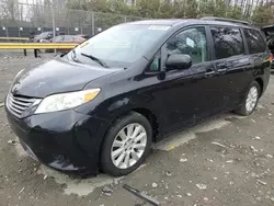 Toyota salvage cars for sale: 2013 Toyota Sienna XLE