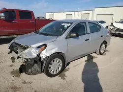 Salvage cars for sale at Kansas City, KS auction: 2015 Nissan Versa S