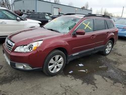 Salvage cars for sale from Copart Portland, OR: 2012 Subaru Outback 2.5I Limited