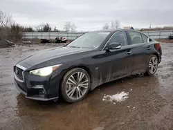 2020 Infiniti Q50 Pure en venta en Columbia Station, OH