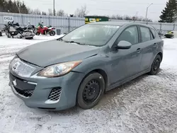 Salvage cars for sale at Bowmanville, ON auction: 2012 Mazda 3 I