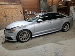 Salvage cars for sale at Ebensburg, PA auction: 2017 Audi A6 Premium Plus