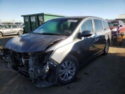 Salvage cars for sale at Brighton, CO auction: 2016 Honda Odyssey SE