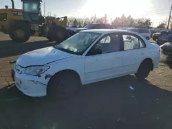 Salvage cars for sale at Denver, CO auction: 2005 Honda Civic LX