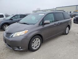 Salvage cars for sale at Kansas City, KS auction: 2013 Toyota Sienna XLE