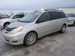 Salvage cars for sale from Copart Rocky View County, AB: 2010 Toyota Sienna CE