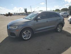 Salvage cars for sale at Miami, FL auction: 2017 Audi Q3 Premium