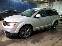 Salvage cars for sale at Woodhaven, MI auction: 2014 Dodge Journey Crossroad