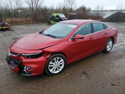 Chevrolet salvage cars for sale: 2016 Chevrolet Malibu LT