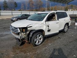 Salvage cars for sale at Spartanburg, SC auction: 2013 Toyota Highlander Limited