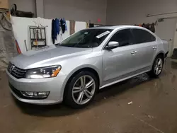 Salvage cars for sale at Elgin, IL auction: 2015 Volkswagen Passat SE