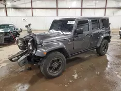 Salvage cars for sale at Lansing, MI auction: 2017 Jeep Wrangler Unlimited Sahara